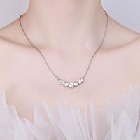 Kustom 18K emas putih VVS Moissanite berlian mode kalung liontin perhiasan kustom