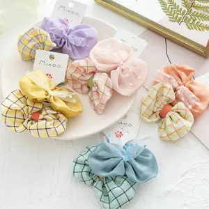 SongMay Kinder haar zubehör Baby Haars eil schöne Bogen Check Farbe passend Kinder haar kreis