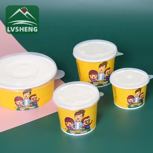 Offre Spéciale usine en gros blanc bol en papier jetable de qualité alimentaire 24oz bol en papier - Product Image 3