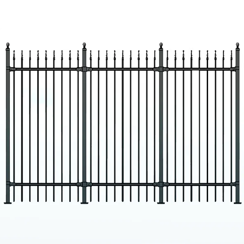 Wholesale Decorative Garden Home Outdoor Cheap Aluminum Fence Panels Metal Fence for Hot Sale