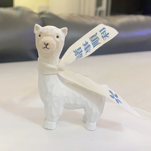 Alpaca Figurine Couple 6-7cm Handmade Resin Desktop Ornament Home Office Decor Gift - Product Image 2