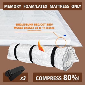 Twin Compressed Mattress <b>Storage</b> Polybag with Eco-Friendly 75% Space Saving for Vacuum Packing - Product Image 4