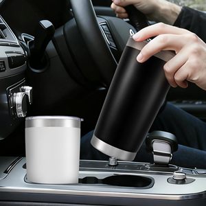 Custom Logo Available Insulated <b>Coffee</b> Mug With Lid For Travel Gym Hiking BPA Free Durable Drink Bottle Stainless Steel Tumbler - Product Image 1