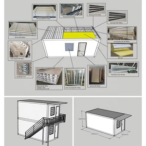Contenedor Prefabricado de Ensamblaje Rápido de 20 pies y 40 pies, Personalizado para Sala de Reuniones, Hotel, Hospital, Vivienda, Oficina de 3 Pisos, Campamento, Dormitorio - Product Image 5