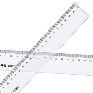 Comix B3252 Regla de 40 cm de plástico transparente para dibujo, suministros educativos de oficina - Product Image 4