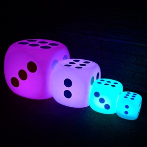KUDE Cordless LED Dice Ghế Ánh Sáng, LED Cube Seat Với Điều Khiển Từ Xa Night Lights, IP65 Không Thấm Nước Nhiều Màu LED Dice Ghế - Product Image 5