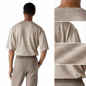 Moda personalizzata FNJIA da <span class=keywords><strong>uomo</strong></span> Superfine maglia maglia maglia maglia di seta cachemire camicie raffinate estive da <span class=keywords><strong>uomo</strong></span> - Product Image 4
