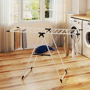 <span class=keywords><strong>Stendino</strong></span> pieghevole a 2 ali regolabile in altezza stendibiancheria in metallo robusto <span class=keywords><strong>stendino</strong></span> compatto - Product Image 6