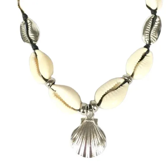 Versatile and personalized new alloy necklaces for women with simple handmade shells collarbone chains