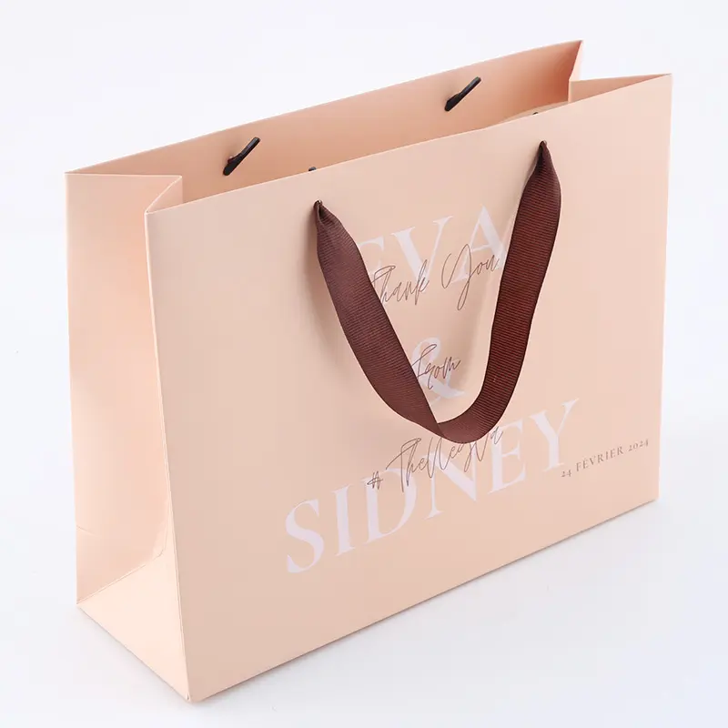 शादी का उपहार मुद्रित अनुकूलित गोल्डन आपूर्तिकर्ता प्रतिस्पर्धी उचित मूल्य पेपर पैकेजिंग नए उत्पाद भूरे पेपर बैग