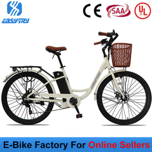 Vélo Électrique Urbain pour Femme, 26 Pouces, 7 Vitesses, Batterie Lithium 36V 250W, Vélo de Ville Électrique pour Adultes, Vente en Gros à Prix Abordable - Product Image 2