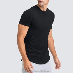 OEM Manufacture Custom umwelt freundliche leere Bambus T-Shirt 250gsm Baumwolle Blank Gym Sport Männer Hanf Bio-Baumwolle T-Shirt - Product Image 4