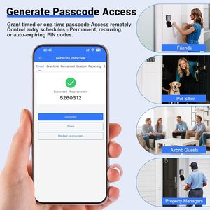 Ajf App Kiểm Soát Pin Mở Khóa Thông Minh Key Lockbox Treo Tường Ngoài Trời An Ninh An Toàn Cho Từ Xa Truy Cập Chia Sẻ Bạn Bè - Product Image 3