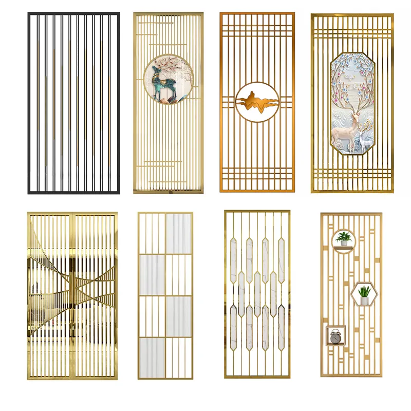 Foshan Stainless Steel Home Room Divider 304 Metal Screen Partition