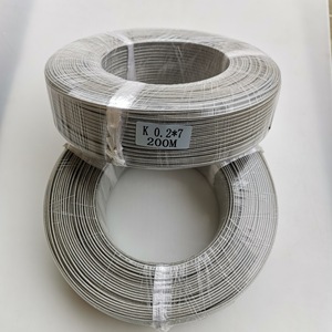 Salt Inscription Thermocouple Compensation Wire K Type E Type J Type PT100 Multi Strand Copper Conductor Braided Shield - Product Image 2