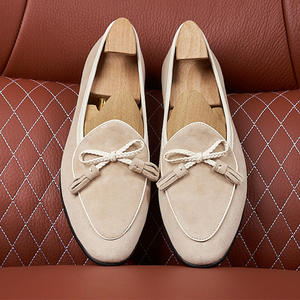 British Style Men's Suede Plus Size Casual <b>Shoes</b> Tassel Design Gentleman's Dress <b>Shoes</b> Outdoor Flat Soled Walking <b>Shoes</b> - Product Image 3