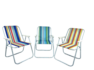 Chaise longue de plage pliable en métal moderne et confortable, design compact pour les escapades estivales, Sillas De Playa - Product Image 3