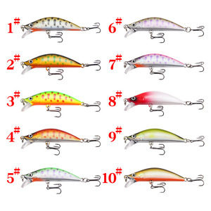 Señuelo de pesca de plástico duro XY-613, grabado con láser, 5.6cm 5g, cebo de aguas medias para pesca de lubina - Product Image 1