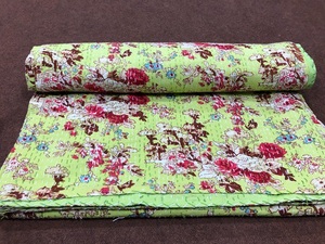 Cubrecama y Colcha Kantha India Superventas, Hechos a Mano, de Algodón Estampado, Lavables, Suaves, Ecológicos, Regalo de Inauguración de Casa - Product Image 4