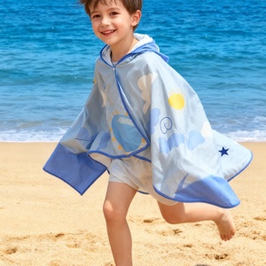 <span class=keywords><strong>Poncho</strong></span> de <span class=keywords><strong>Surf</strong></span> para Niños Listo para Enviar, Toalla de Microfibra Estampada con Cierre de Hebilla, Ligero y Compacto para Piscina, Vacaciones y Viajes - Product Image 1