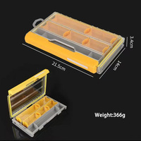Boîte de rangement multifonctionnelle en ABS étanche pour leurres de pêche avec fonction phosphorescente, capacité inférieure à 20L, fente amovible