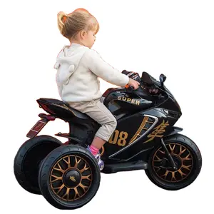 Fabriek Directe Levering 12V Batterij Werkende Elektrische Kids Motorfiets Plastic Rit Op Speelgoed Voor Kinderen Directe Levering - Product Image 1
