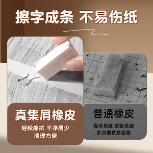Deli VP218 Multi Angle Eraser 2B TPE Exam Writing Eraser Lint Free No Residue For Students Civil Service Tests - Product Image 5