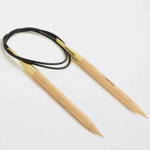 Aguja Circular Fija <span class=keywords><strong>KnitPro</strong></span> Basix de Madera de Haya de 40 cm y 2.00-8.00 mm para Tejer Suéteres, Chales, Ganchillo, Herramienta de Tejer - Product Image 3
