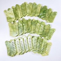 HY Pierre de jade Xiuyan naturelle, plaque de massage Gua Sha pour le corps et le visage, outil de raclage et de massage Gua Sha pour le dos