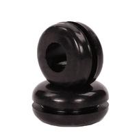 YaoKuan Anneaux de protection plats en caoutchouc, manchon de câble en silicone noir étanche, anneau de sortie double face pour enroulement de câble, National