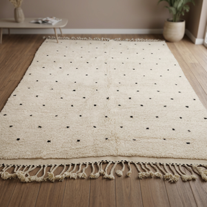 High Quality Handmade Beni Ourian <b>Rug</b> with Organic Wool Bohemian Style High Pile for Home Use - Product Image 1