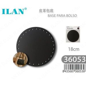 Base de sac en cuir Ilan, ronde de 18 cm avec trou pour la fabrication de sacs à main - Product Image 1