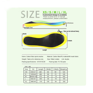 Semelles orthopédiques de basketball JD ODM personnalisées de Chine (Fujian) avec soutien de la voûte plantaire, plaque en carbone souple et fibre de carbone pour un confort optimal - Product Image 3