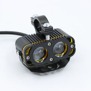 Phare de moto 40W à 4 modes, projecteur LED stroboscopique, éclairage de travail étanche, feux de brouillard à 2 lentilles pour rétrofit/amélioration voiture/camion - Product Image 3