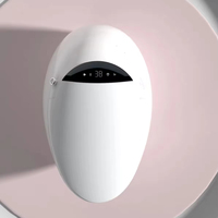 WC intelligent en céramique avec ouverture/fermeture automatique, cuvette de WC électrique, chasse d'eau automatique, capteur de pied, toilettes intelligentes