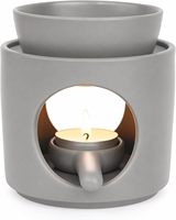 Diffuseur d'arômes en céramique pour cire fondue et brume chaude |   Décoration de chambre à coucher, porte-bougie tealight vert