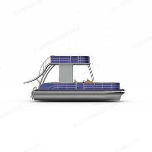 Barco pontón de aluminio para la venta, Crucero de tierra de dos pisos con certificado CE, 25 pies, 7,5 m - Product Image 6
