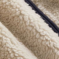 Gilet polaire sans manches pour l'extérieur avec poche zippée Gilet en Sherpa réversible uni à fermeture éclair