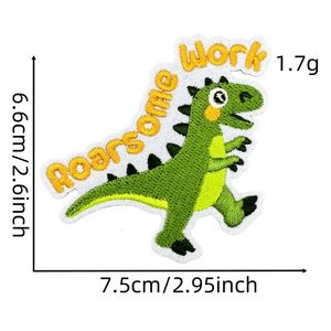 Patchs et étiquettes brodés à l'effigie d'animaux mignons pour sacs, vêtements et accessoires pour cheveux - Lot de 8 (Twill/Toile Adhésive) - Product Image 2