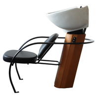 Chaise de coiffeur avec shampoing chaise en plastique personnalisée chaise de salon de coiffure usine Offre Spéciale stations de lavage de cheveux de luxe moderne chaise de salon de coiffure