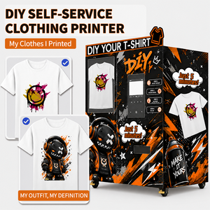 Machine distributrice d'impression de vêtements, machine distributrice d'impression de t-shirts avec personnalisation d'images par IA pour salles de jeux et d'arcade - Product Image 5