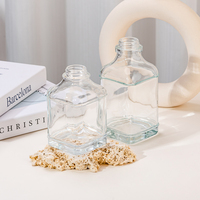 Nouvelle arrivée : Bouteille diffuseur carrée en verre 365 ml sans BPA, écologique, avec personnalisation des couleurs pour parfum d'ambiance
