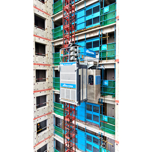 รอกยกแบบสองกรง DAHAN Sc200/200 รับน้ำหนัก 2000 กก. ความเร็ว 0-40 ม./นาที 0-60 ม./นาที ความเร็วในการยก 300 ม. ระยะยกสูงสุดสำหรับงานก่อสร้าง - Product Image 1