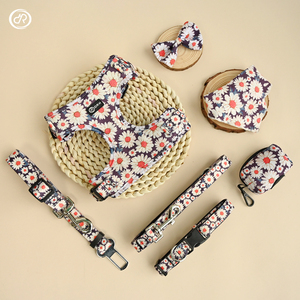 OKKPETS ransel cetakan hewan Neoprene, Harness anjing hewan peliharaan dapat disesuaikan modis ramah lingkungan lembut nyaman - Product Image 3