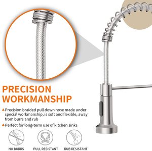 <span class=keywords><strong>Rubinetto</strong></span> da cucina di lusso in acciaio inossidabile 304 cromato con molla, miscelatore caldo/freddo estraibile per lavello domestico - Product Image 2