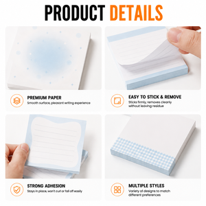 Design Custom Printed Cute Sticky Notes Self‑Adhesive Premium Paper <b>Memo</b> <b>Pads</b> for School Office Desk Journal Stationery Supplies - Product Image 2
