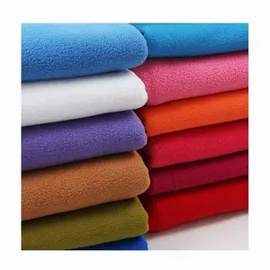 China factory 100%polyester anti-pill fleece fabric polar fleece with single double brushed fabric