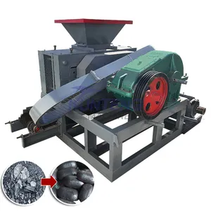 Türkei Kohle-Bricket-Pressmaschinen Bio-Kohle-Block Holzkohle Granulat Kohlenstoff Kompressor-Bricket-Maschine mit Förderband