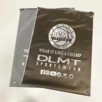 Sacs d'emballage en polyéthylène avec fermeture éclair en plastique EVA noir givré personnalisés en gros pour vêtements avec votre logo, faible MOQ