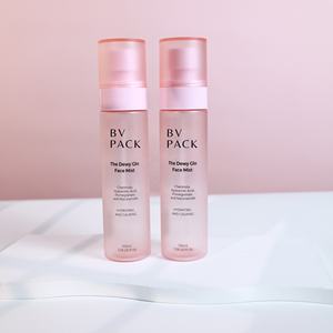 100ml 120mlカスタムロゴつや消しライト透明ピンクスプレーミストボトルスプレー付き化粧品ヘアボディミスト用 - Product Image 3